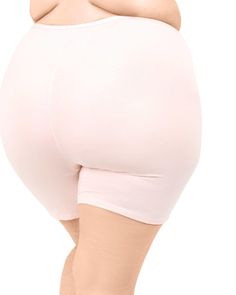 These ultra-soft and stretchy plus-size undershorts are perfect for wearing under silky dresses and for lounging. Womens Boxer Briefs, Silky Dresses, Womens Boxer, Thigh Chafing, Conroe Texas, Slip Shorts, Modal Fabric, Staple Wardrobe Pieces, Neon Coral