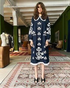 Trendy Fashion Made to order Vyshyvanka embroidered linen dress vita kin style, Women's Dresses Embroidered Linen Dress, Vita Kin, Embroidered Linen, New Top, Linen Dress, Embroidered Dress, Natural Linen, Women's Fashion Dresses, Women's Dresses