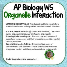 a poster with the words ap biology water potential