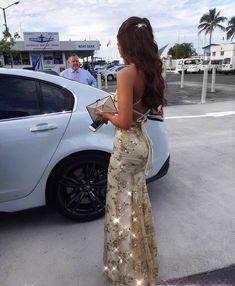 WD0232,Ivory Mermaid Long Prom Dresses,Cross Back Evening Dress on Storenvy Prom Dresses Backless, Golden Mermaid, Prom Dress Gold, Lace Prom Dresses, Hoco Dresses Tight, Mermaid Prom Dresses Lace, Lace Prom Dress, Prom Dress Inspiration, Sequin Prom Dresses