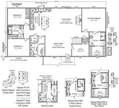 the floor plan for an office building with three levels and two rooms, including one bedroom