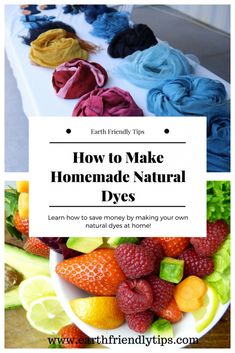 how to make homemade natural dyes