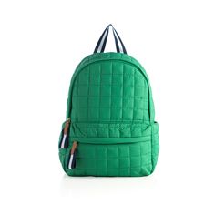 Carry your essentials in style with Shiraleah’s Ezra Backpack. This backpack is made from nylon and features a quilted design adding a chic look to this casual silhouette. Measuring L 12" × W 7" × H1 5", and equipped with adjustable straps, the Ezra Backpack is the perfect addition to your favorite everyday casual outfit. You can wear it one shoulder or for a hands free look wear on both shoulders. Pair with Ezra, Clip-on Pouch to complete your look! Color: Green L 12" × W 7" × H 15" Nylon Gold Baby Bubble Romper, Hands Free Bag, Puff Quilt, Green Backpacks, Everyday Casual Outfits, Quilted Backpack, Green Quilt, Cool Backpacks, Strap Tops