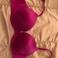 New! Victorias Secret Very Sexy Lightly Lined Plunge Bra In 32dd. Beautiful Fuchsia Color. Small Size Tag Still On Strap. Straps Can Be Adjusted To Racerback/Multistyles. Satin Bra, Cute Bras, Girly Bags, Sleep Wear, Fuchsia Color, Demi Bra, Plunge Bra, Summer Fashion Outfits, Bra Styles