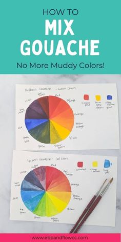 how to mix gouache in no more muddy colors