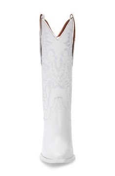 Ornate stitching furthers the rugged Western style of this iconic casual boot. Style Name:Jeffrey Campbell Dagget Western Boot (Women). Style Number: 5682389. White Wide Calf Snip Toe Knee-high Boots, White Heeled Boots With Wide Calf And Snip Toe, White Snip Toe Boots With Stacked Heel, White Boots With Stacked Heel And Snip Toe, White Heeled Boots With Reinforced Heel And Snip Toe, White Snip Toe Heeled Boots With Reinforced Heel, White Wide Calf Heeled Boots With Snip Toe, White Wide Calf Snip Toe Heeled Boots, White Wide Calf Boots With Snip Toe