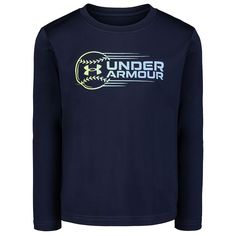 He'll look so stylish in this Boys 4-7 Under Armour Tech Baseball Logo Tee. Click on this KIDS APPAREL & SHOES GUIDE to find the perfect fit and more! He'll look so stylish in this Boys 4-7 Under Armour Tech Baseball Logo Tee. Click on this KIDS APPAREL & SHOES GUIDE to find the perfect fit and more! FEATURES Crewneck Long sleeves Loose fit Material wicks sweat & dries fastDETAILS Smooth, lightweight fabric for exceptional performanceFABRIC & CARE Polyester Machine wash Imported Size: 6. Color: Shoes Guide, Baseball Logo, How To Make Shoes, Logo Tee, Logo Tees, Wicks, Long Sleeve Tee, Lightweight Fabric, Boy's Clothing