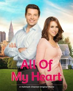 the movie poster for all of my heart is shown on an iphone screen, and it appears