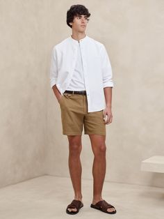 Men's Shorts | Banana Republic Factory Daywear Button-up Bottoms With Pockets, Relaxed Fit Button-up Solid Bottoms, Casual Bottoms With Button Zip Fly And Straight Hem, Relaxed Fit Button-up Bottoms For Everyday, Casual Daywear Bottoms With Button Closure, Casual Bottoms With Button Closure For Daywear, Casual Daywear Shorts With Button Closure, Casual Shorts With Button Closure For Daywear, Spring Button-up Bottoms With Welt Pockets