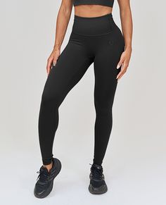 Cargo Fitness Leggings - Black High Stretch Black Functional Bottoms, Functional High Stretch Black Bottoms, Black High Stretch Functional Bottoms, Black Sporty Leggings With Pockets, Functional High Stretch Black Pants, Functional High Waist Black Bottoms, Functional Black Activewear, Black Sports Tights With Pockets, Versatile Black Pants For Pilates