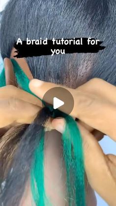 Tutorial Hair, Wigs For Sale, Braid Tutorial, Body Wave Hair, Hair Haircut, Hair Colorist, Frontal Wigs, Green Hair, Braid Styles