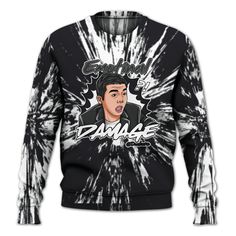 Brand Dunkare White Thunder 4s Shirt - Damaged Meme Shirt Unisex Outfit All Over Print Unisex Sweatshirt Black Cotton Sweatshirt With Sublimation Print, Thunder 4s, Unisex Clothes, Knitted Sweater, All Over Print, Unisex Sweatshirt, Knitted Sweaters, Sweatshirts Hoodie, Mens Outfits