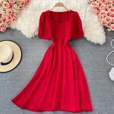 Materials: other Size: s, m, l Color: red, white, black Narrow Waist, Long Skirt, Red White, White Black, Short Sleeve Dresses, Long Sleeve Dress, Skirt, Red, White