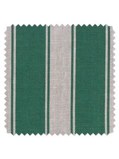 a green and white striped fabric