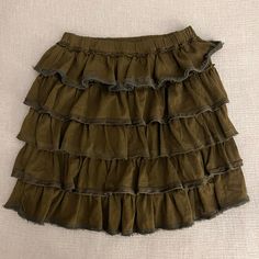 Nwt Crewcuts Layered Skirt, 100% Cotton Tiered Ruffled Cotton Mini Skirt, Layered Fairy Skirts, Cottagecore Cotton Tiered Skirt, Cottagecore Cotton Skirt With Ruffles, Brown Ruffled Tiered Mini Skirt, Grey Pleated Skirt, Black Sequin Skirt, Red Plaid Skirt, Layered Mini Skirt