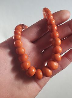 Total size: Length 15.5 Biggest Bead size: 0.5 x 0.3 inches Smallest Bead size: 0.2 inches Total weight: 43.6 grams Marked 12F The beads are barrel shaped Choker Gold, Orange Coral, Coral Necklace, Wedding Jewellery Necklace, New City, Wedding Necklace, Tibet, Wedding Jewelry, Gold Filled