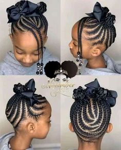 Black Kids Braids Hairstyles, Cute Braided Hairstyles, Braided Cornrow Hairstyles