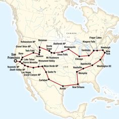 the route map for new york to washington