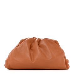 This is an authentic BOTTEGA VENETA Smooth Butter Calf The Pouch Oversized Clutch in Clay. This stylish clutch is crafted of calfskin leather in brown with an orange undertone. The bag features a ruched leather magnetic top opening that opens to a matching leather interior. Chic Brown Clutch With Leather Lining, Luxury Brown Soft Leather Clutch, Textured Leather Brown Clutch, Brown Textured Leather Clutch, Brown Leather Evening Pouch, Brown Clutch With Dust Bag, Evening Brown Leather Pouch, Brown Textured Leather Evening Clutch, Brown Soft Leather Clutch Pouch