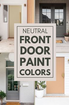 front door paint colors that are neutral and white