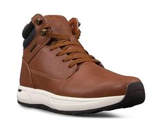 Caterpillar Stratify Boot - Free Shipping | DSW Casual Brown Hiking Boots With Slip-resistant, Casual Brown Slip-resistant Hiking Boots, Durable High-top Synthetic Boots, Brown High-top Slip-resistant Hiking Boots, Casual Synthetic Work Boots For Outdoor, Durable Brown Functional Boots, Durable Functional Brown Boots, Durable Brown High-top Sneakers, Functional Durable Brown Boots