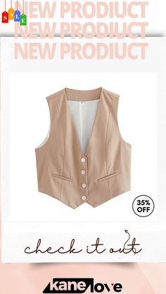 Women Summer Casual Slim Fit Solid Color Sleeveless Vest Women Summer Casual, Sleeveless Vest, Chic Woman, Elevate Your Style, Womens Vest, Summer Casual, Your Style, Slim Fit, Solid Color