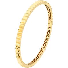 Wrap yourself in the luxury of timeless design with the Fluted Hinge Bangle Bracelet, a masterpiece crafted for the connoisseur of fine jewelry. This exquisite bangle bracelet, brought to you by the renowned Olas d'Oro brand, is a true testament to timeless design and unmatched luxury. Crafted in 14K gold with a radiant yellow hue, it exudes a warmth and elegance that will elevate your style to new heights.The Fluted Hinge Bangle Bracelet is a symphony of style, featuring intricate fluted detail Elegant Gold Bracelet With Decorative Band, Elegant 14k Gold Bracelets With Decorative Band, Elegant Yellow Gold Bracelets With Decorative Band, Luxury Jubilee Bracelet Cuff In Bangle Style, Luxury Jubilee Cuff Bangle Bracelet, Luxury Jubilee Bangle Cuff Bracelet, Luxury Jubilee Cuff Bracelet, Luxury Jubilee-style Cuff Bracelet, Elegant Bangle Bracelet With Decorative Band