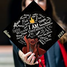 Black Graduation Cap Designs, Future Ceo Graduation Cap, Cute Graduation Cap Designs, Afro Graduation Cap, Graduation Cap Designs Fashion Major, Business Graduation Cap