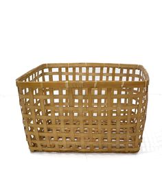 an empty basket on a white background