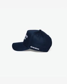 - Premium 5-panel construction - Seamless Structured Front Panel- 100% Cotton- Adjustable Snapback Closure- Embroidered Front & Side Logo All hats are final sale. Navy Cap With Embroidered Logo, Navy Flat Bill Hat For Baseball Season, Navy Fitted Hat With Curved Brim For Streetwear, Navy Curved Brim Fitted Hat For Streetwear, Navy Baseball Cap With Embroidered Logo And Curved Brim, Navy Baseball Cap With Embroidered Logo, Navy Curved Bill Hat With Embroidered Logo, Navy Hat With Embroidered Logo And Flat Brim, Navy Flat Brim Hat With Embroidered Logo