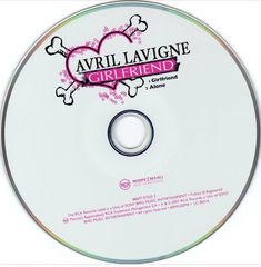 the cd cover for avril lavigne's girlfriend, which is on display