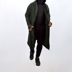 Very cool and comfortable long cardigan. Nice dense fabric makes it cozy. A truly multifunctional hooded cloak made from extremely soft and durable high quality cotton. Special thumb holes in the end of the sleeves. It looks very cool and easily creates a unique look. It goes well with streetwear, gothic, punk, cyberpunk, post-apocalyptic, as easily as it fits in everyday wear. In the options, you can add pockets or change the length by shortening or lengthening this cardigan as you like. We wil Long Cotton Winter Outerwear, Cotton Hooded Long Coat Jacket For Fall, Cotton Hooded Long Coat For Fall, Winter Long Coat Hooded Cotton Jacket, Winter Cotton Hooded Long Coat, Winter Cotton Hooded Long Jacket, Winter Long Cotton Hooded Jacket, Long Cotton Sweater Coat For Winter, Oversized Long Cotton Outerwear