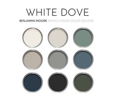 the color scheme for white dove