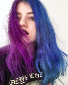 Split Dye, Dyed Hair Blue, Hair Streaks, Beauty Standards, Color Hair, Purple Hair