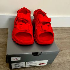 Only Wore Once Sandals. With Original Box. Balenciaga Sandals, Shoes Balenciaga, Balenciaga Shoes, Kids Sandals, Sandals Flip Flops, Coloring For Kids, Flip Flop Sandals, Kids Shoes, Balenciaga