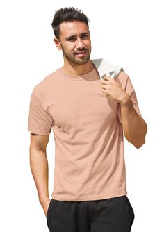 Introducing Our Men's Peach Fuzz Crew Neck T-Shirt: A Touch of Softness Embrace a fresh, vibrant look with our Short Sleeve Crew Neck Men's T-Shirt in delightful Peach Fuzz. This t-shirt is the ultimate in casual luxury, combining a soothing color with the unmatched softness of Airlume cotton. Designed to enhance your wardrobe with its bright, inviting hue, it offers a perfect mix of style and comfort for any occasion.Crafted for Quality and Comfort Premium Fabric: Made from 100% Airlume combed Casual Peach Short Sleeve T-shirt, Casual Heather Peach Short Sleeve T-shirt, Casual Cotton T-shirt In Heather Peach, Heather Peach Relaxed Fit Crew Neck T-shirt, Heather Peach Cotton Short Sleeve T-shirt, Heather Peach Cotton T-shirt, Casual Peach Cotton T-shirt, Heather Peach Short Sleeve Cotton T-shirt, Heather Peach Relaxed Fit T-shirt For Summer