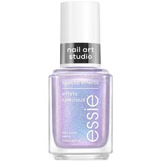 meet essie special effects nail polish from essie’s nail art studio. from chrome nail polish at home to shimmer pearls, transform any mani into a sparkly dream with essie’s show-stopping special effects. exclusive pearl technologies including satin chromes for a smooth, silky veil, shimmer pearls for refined pixelation & flakey pearls for dispersed flecks of dimension. endless possibilities: wear over bare or polished nails for an artful touch, or layer to customize effect intensity. apply one c Nail Polish That Changes Color, Essie Shimmer Nail Polish, Marc Jacobs Nail Polish, Sheer Nail Polish, Burr Basket, Chrome Nail Polish, Sheer Nails, Aesthetic Post, Essie Polish