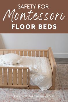 Interior Design Inspo Montessori Bedroom Baby, Baby Floor Bed, Montessori Nursery, Mom Of Twins, Montessori Environment, Childcare Business