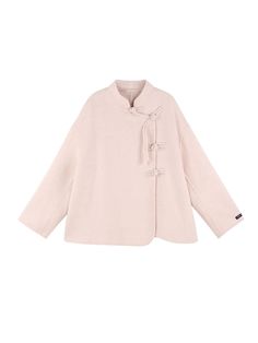 ❤sweet china girly coat❤︎ Beige Wool Coat For Spring, Feminine Long Sleeve Winter Outerwear, Feminine Pink Outerwear With Buttons, Feminine Cream Long Sleeve Outerwear, Feminine Long Sleeve Beige Outerwear, Apricot, China, Pink