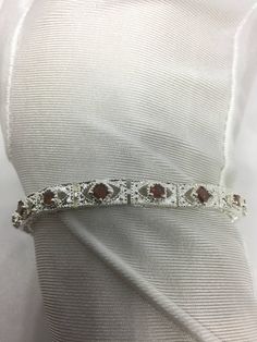 Vintage Bohemian Red Garnet Bracelet 925 Sterling Silver
https://www.etsy.com/listing/550198257/vintage-bohemian-red-garnet-bracelet-925 Garnet Heart, Blue Topaz Bracelet, Vintage Jewelry Sets, Garnet Bracelet, Silver Prices, Vintage Jewels, Deep Colors, Vintage Bohemian, Red Garnet