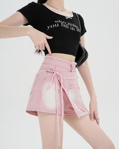 Pink denim wrap skirt featuring a heart-shaped lace appliqué, complete with a tie waist and frayed hem Size:• S: Waist: 60cm/ 23.6 in, Hips: 84cm/ 33.1 in, Length: 31.5cm/ 12.4 in• M: Waist: 64cm/ 25.2 in, Hips: 88cm/ 34.6 in, Length: 32.5cm/ 12.8 in• L: Waist: 68cm/ 26.8 in, Hips: 92cm/ 36.2 in, Length: 33.5cm/ 13.2 in• XL: Waist: 72cm/ 28.3 in, Hips: 96cm/ 37.8 in, Length: 34.5cm/ 13.6 inMaterial: Denim Grunge 2000s Fashion, Y2k Fashion Pink, Y2k Fashion Men, Y2k Fashion Early 2000s, Midi Skirt Y2k, Women Grunge, E Girl Clothes, Y2k Grunge Outfits, Denim Wrap Skirt