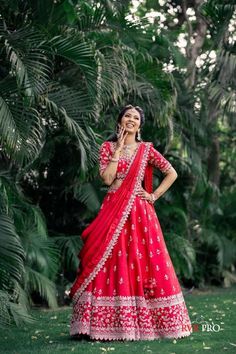 Photo From Engagement Look's - By Make-up by Afsha Rangila Lehenga For Reception Bridal Indian, Beautiful Sarees Party Wear, Indian Half Saree, Engagement Dress For Bride Indian, Reception Lehengas, Lehenga Patterns, Pink Half Sarees, Latest Traditional Dresses