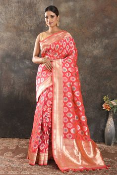 Buy beautiful pink fancy Katan silk saree online in USA with zari border. Be the center of attraction on special occasions in ethnic sarees, designer sarees, embroidered sarees, handwoven sarees, pure silk sarees from Pure Elegance Indian saree store in USA.-full view Katan Silk Saree, Ethnic Sarees, Fashion Journals, Katan Silk, Indian Saree, Traditional Fabric, Silk Sari, Silk Sarees Online, Pure Silk Sarees