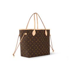 LOUIS VUITTON® - Neverfull Mm - Rose Beige Colorful Textiles, Neverfull Mm Monogram, Rose Beige, Louis Vuitton Neverfull Mm, Neverfull Mm, Louis Vuitton Official, Wallet Pouch, Monogram Bag, Buckle Shoes