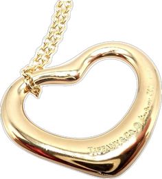 Elsa Peretti, Yellow Gold Pendants, Open Heart, Great Christmas Gifts, Tiffany & Co., Shop Necklaces, Gold Pendant, Heart Pendant, Womens Jewelry Necklace