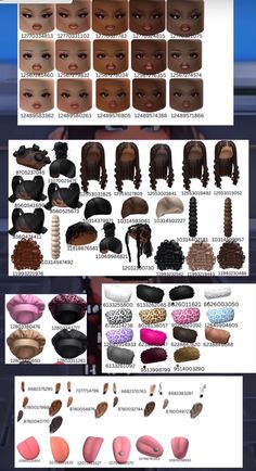 an image of different types of hair on the webpage, with text below it