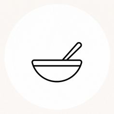 a bowl with a spoon in it on a white background