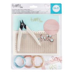 the craft kit includes scissors, paper clips and other items to make it look like they are