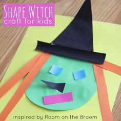 This post contains Amazon Affiliate links.     This month for our Virtual Book Club for Kids we are featuring books by Julia Donaldson! Roo... Toddlers Crafts, Book Club For Kids, Kid Halloween, Julia Donaldson, Room On The Broom, Fun Halloween Crafts