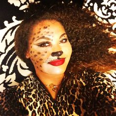 Cheetah makeup for Halloween Cheetah Makeup, Makeup For Halloween, Halloween Makeup, Septum Ring, Nose Ring, Halloween, Makeup, Halloween Make Up, Make Up